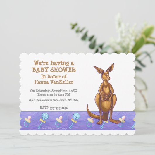 Kangaroo Party Center Kaart (Staand voorkant)