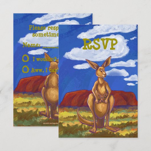 Kangaroo Party Center Kaart (Voorkant / Achterkant)