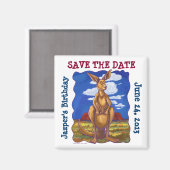 Kangaroo Party Center Magneet (Voorkant / Achterkant)