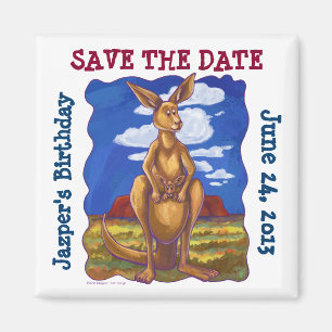 Kangaroo Party Center Magneet