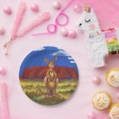 Kangaroo Party Center Papieren Bordje (Feest)