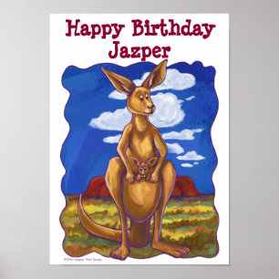 Kangaroo Party Center Poster