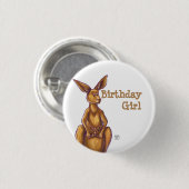 Kangaroo Party Center Ronde Button 3,2 Cm (Voorkant /achterkant)