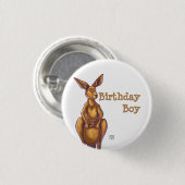 Kangaroo Party Center Ronde Button 3,2 Cm (Voorkant /achterkant)