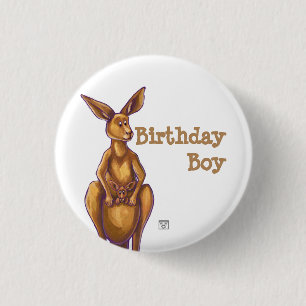 Kangaroo Party Center Ronde Button 3,2 Cm