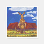 Kangaroo Party Center Servet (Voorkant)