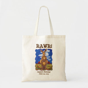 Kangaroo Party Center Tote Bag