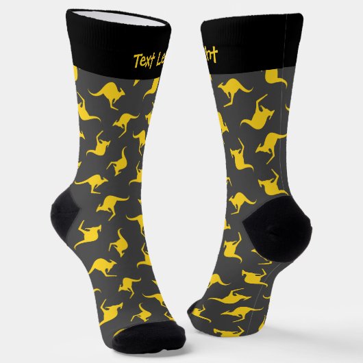 Kangaroo Pattern Socks Sokken (Gebogen)