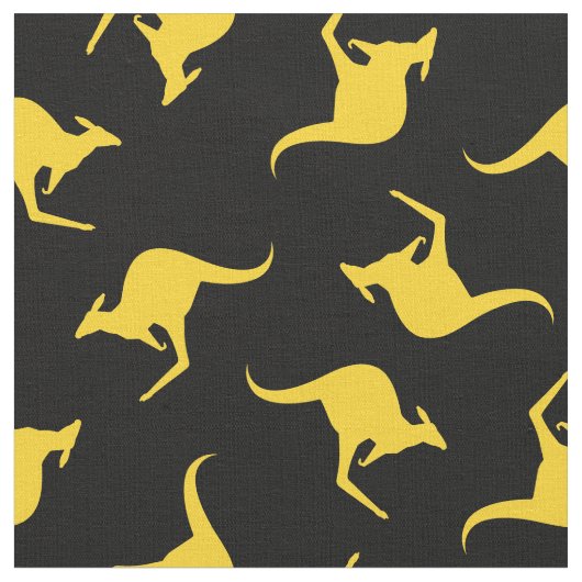 Kangaroo Pattern Stof (Close Up)
