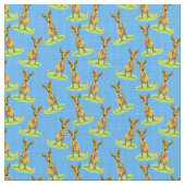 Kangaroo Pattern Stof (Close Up)