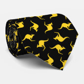 Kangaroo Pattern Stropdas (Opgerold)