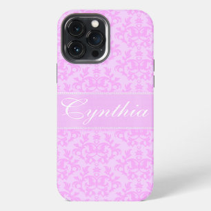 "Kangaroo Paws" damast lila naam case hoes iPhone 13 Pro Max Hoesje