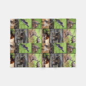Kangaroo Photo Collage Fleece Deken (Voorkant (Horizontaal))