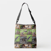 Kangaroo Photo Collage, Full Print Crossbody Bag. Crossbody Tas (Achterkant)