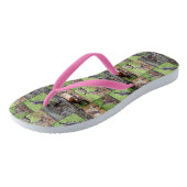 Kangaroo Photo Collage Teenslippers (Schuin)