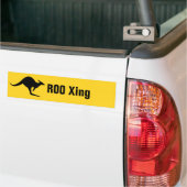 Kangaroo-pictogram Bumpersticker (Op Truck)
