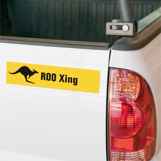 Kangaroo-pictogram Bumpersticker (Op Truck)