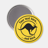 Kangaroo-pictogram Magneet (Voorkant / Achterkant)