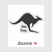 Kangaroo-pictogram Sticker (Vel)