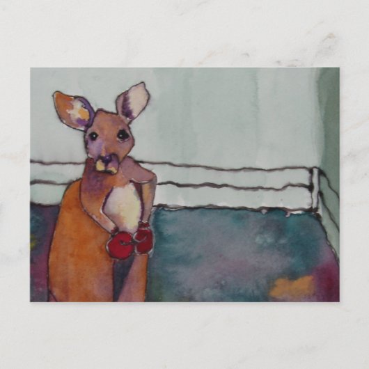 KANGAROO POST CARD BRIEFKAART (Voorkant)