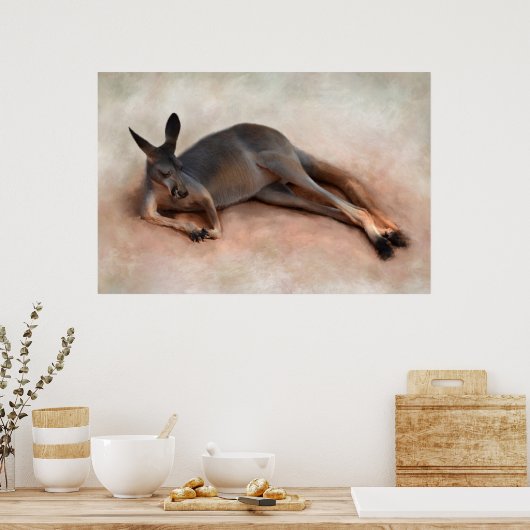 Kangaroo Poster (Keuken)