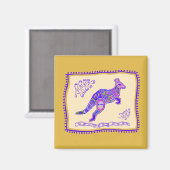 Kangaroo Quilt Magneet (Voorkant / Achterkant)