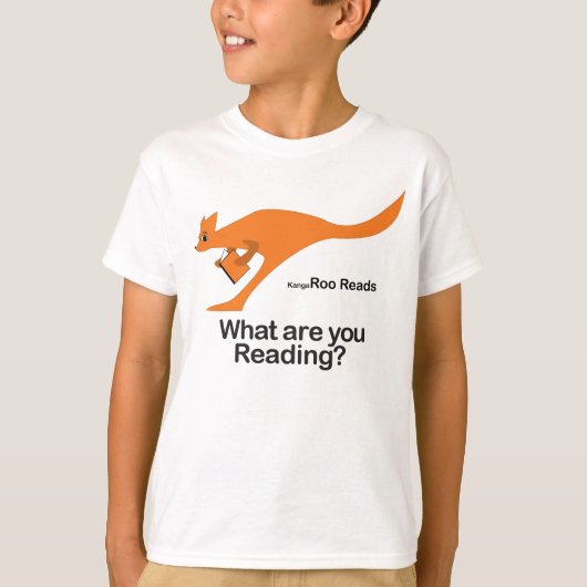 Kangaroo Reads T-shirt (Voorkant)