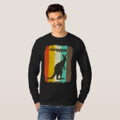 Kangaroo Retro 70s Cute Animal T-shirt (Voorkant volledig)