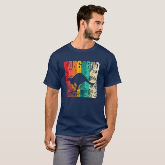 Kangaroo Retro T-shirt (Voorkant volledig)