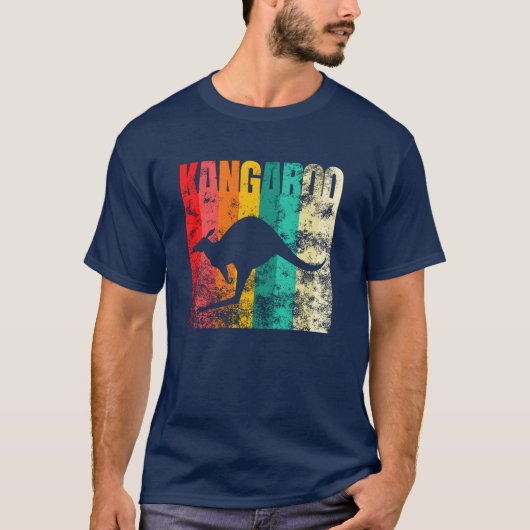 Kangaroo Retro T-shirt (Voorkant)