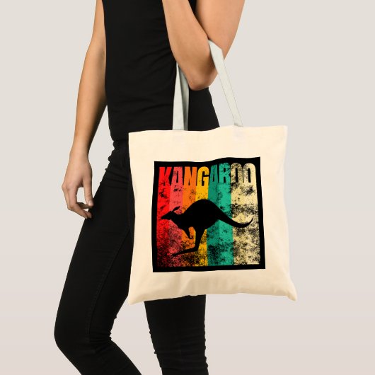 Kangaroo Retro Tote Bag (Voorkant (product))
