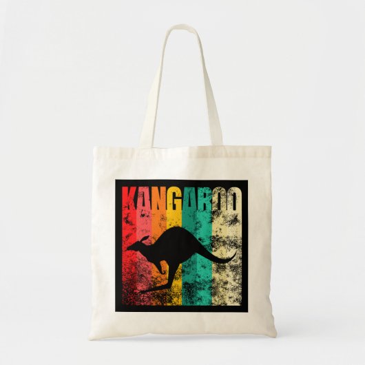 Kangaroo Retro Tote Bag (Voorkant)