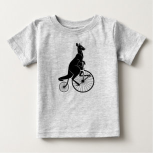 Kangaroo Riding Vintage Bike Rompwe