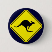 Kangaroo Ronde Button 5,7 Cm (Voorkant)
