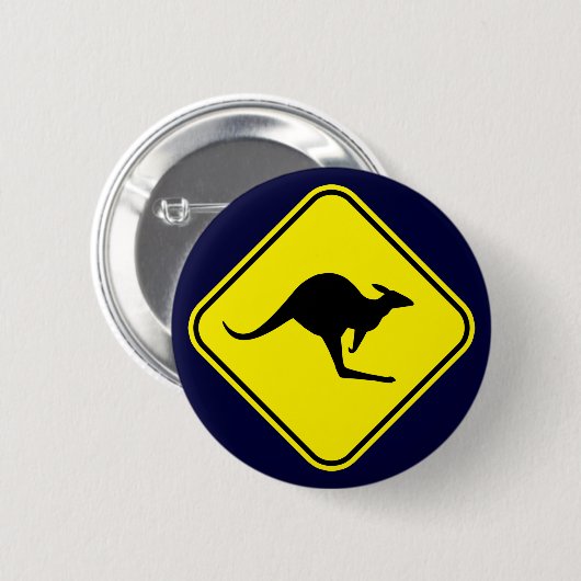 Kangaroo Ronde Button 5,7 Cm (Voorkant /achterkant)