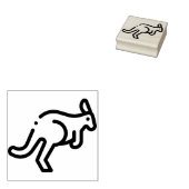 Kangaroo Rubberstempel (Gestempeld)