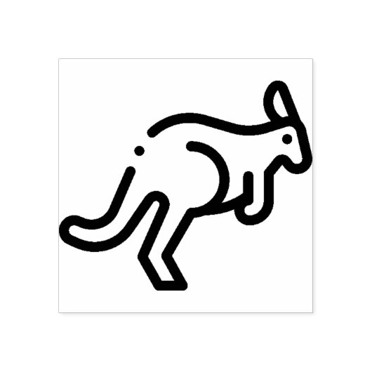 Kangaroo Rubberstempel (Afrduk)