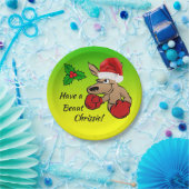Kangaroo Santa 7" Australische kerstfeestdag Papieren Bordje (Feest)