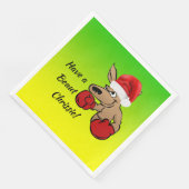 Kangaroo Santa Australian Kerstparty Servet (Hoek)