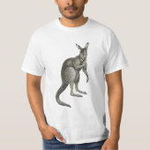 Kangaroo-schetsontwerp Grafische T-shirt (Voorkant)