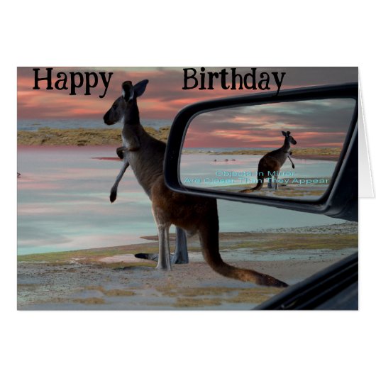 Kangaroo Seaside Breezes Illusion Art, (Voorkant Horizontaal)