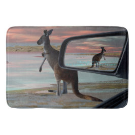 Kangaroo Seaside Breezes Illusion Art, Badmat