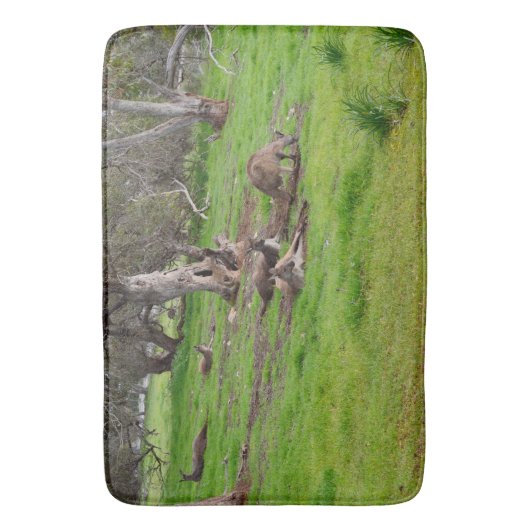 Kangaroo Siesta Large Memory Scham Bath Mat (Voorkant Verticaal)
