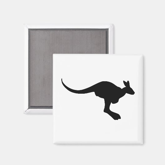 Kangaroo Silhouette Magneet (Voorkant / Achterkant)