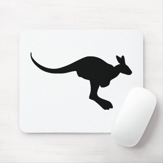 Kangaroo Silhouette Muismat (Met muis)