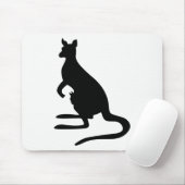 Kangaroo Silhouette Muismat (Met muis)