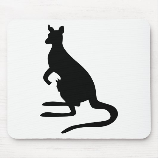 Kangaroo Silhouette Muismat (Voorkant)