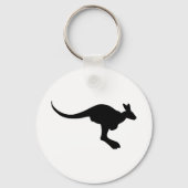 Kangaroo Silhouette Sleutelhanger (Voorkant)