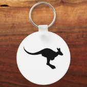 Kangaroo Silhouette Sleutelhanger (Voorkant)