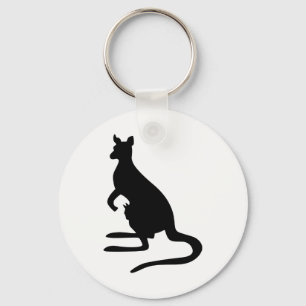 Kangaroo Silhouette Sleutelhanger